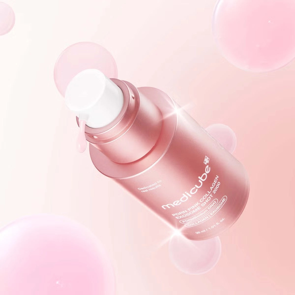Serums ar eksosomām un PDRN ādas tvirtumam Medicube PDRN Pink Exosome Shot Serum 2000
