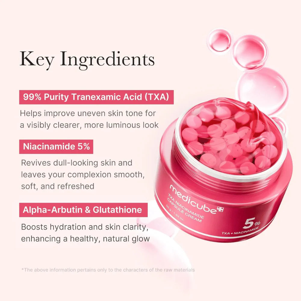 Kapsulu krēms pret pigmentāciju Medicube TXA Niacinamide Capsule Cream
