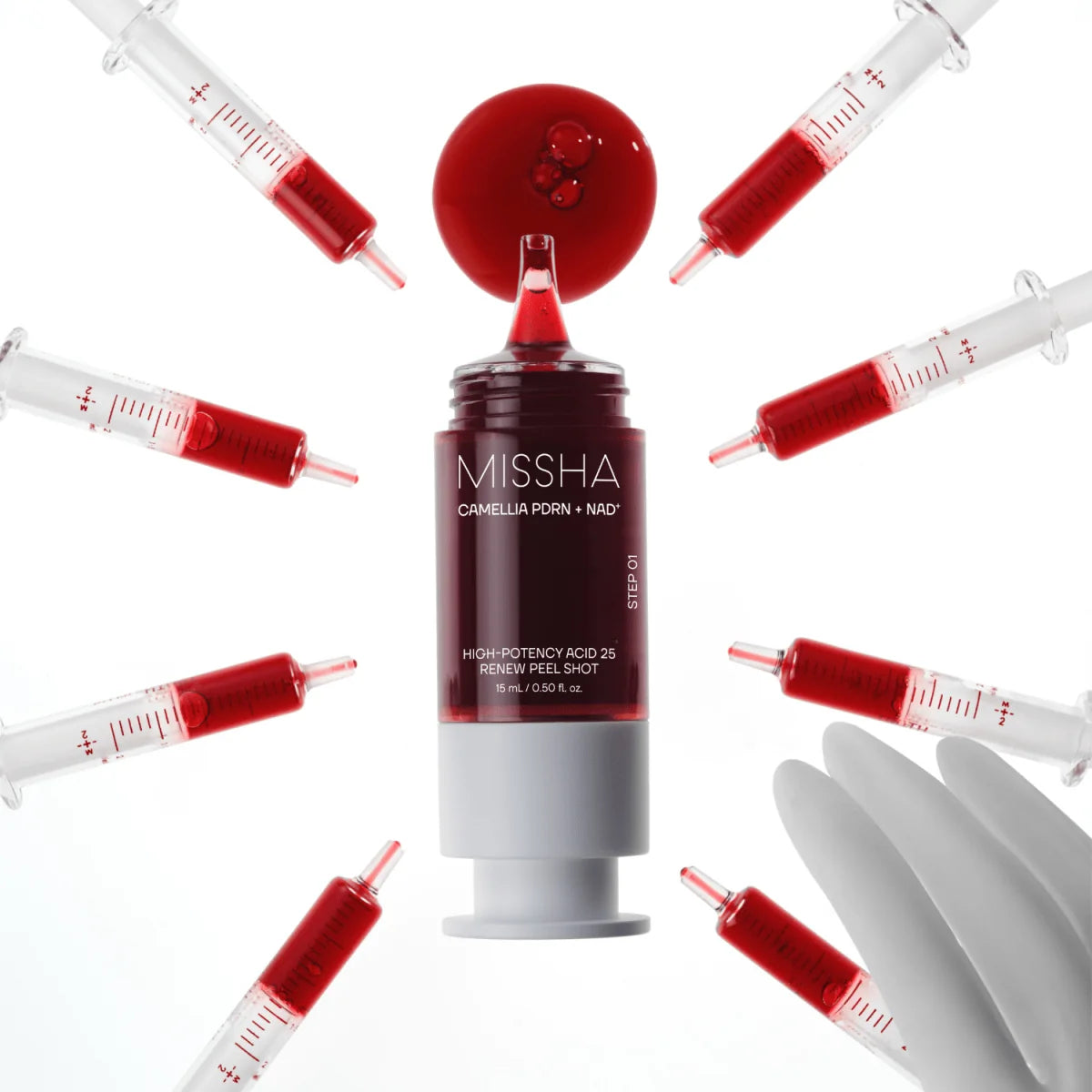 Noskalojams pīlinga serums Missha PDRN NAD+ Renew Peel Shot 25