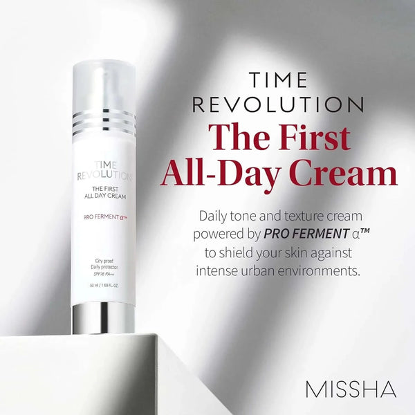 Mitrinošs pretnovecošanās krēms Missha Time Revolution The First All Day Cream