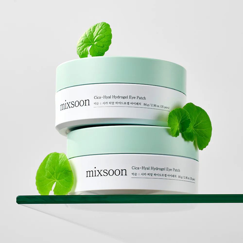 Nomierinošie acu plāksteri Mixsoon Cica-Hyal Hydrogel Eye Patch