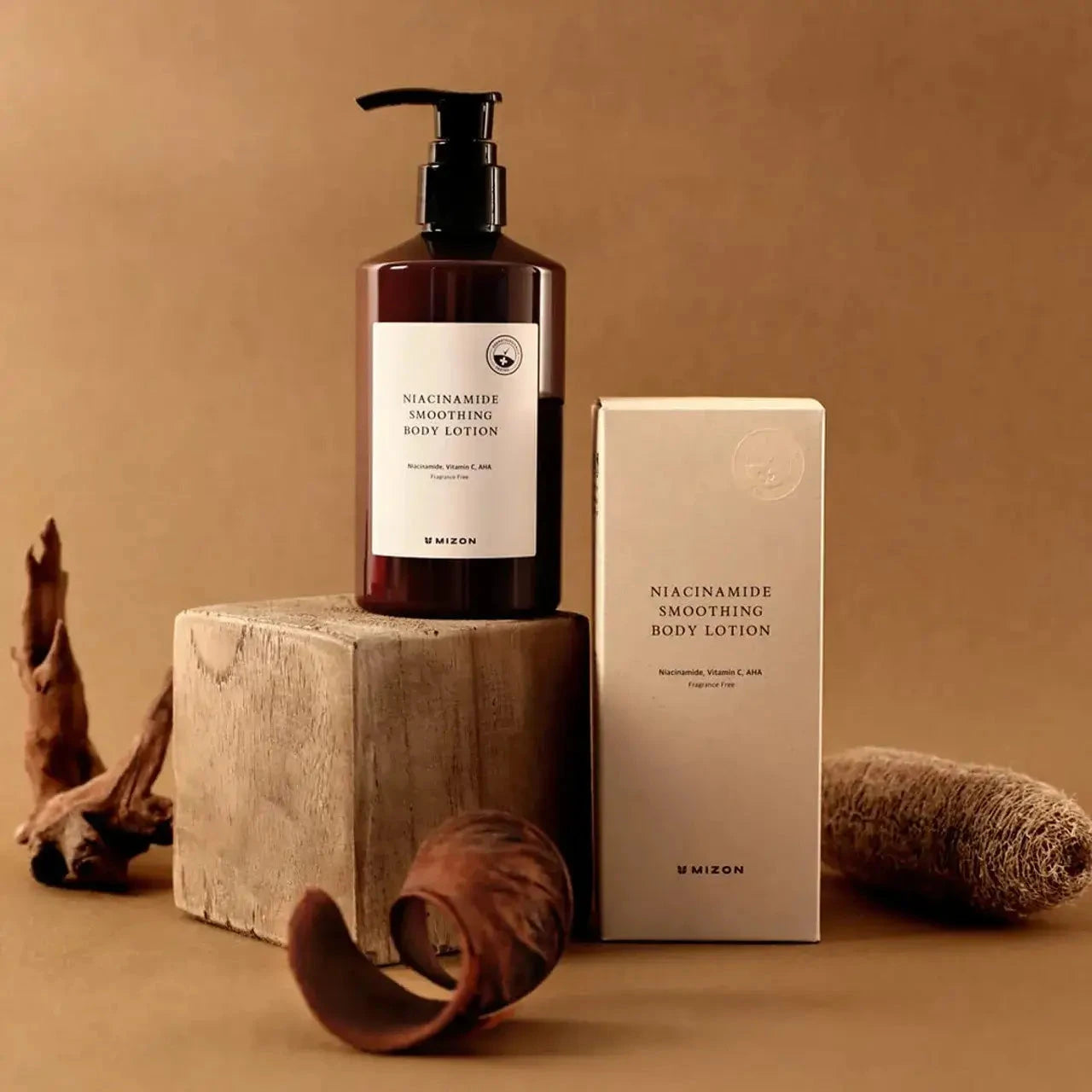 Losjons ķermenim ar niacinamīdu pigmentācijas plankumu novēršanai Mizon Niacinamide Smoothing Body Lotion