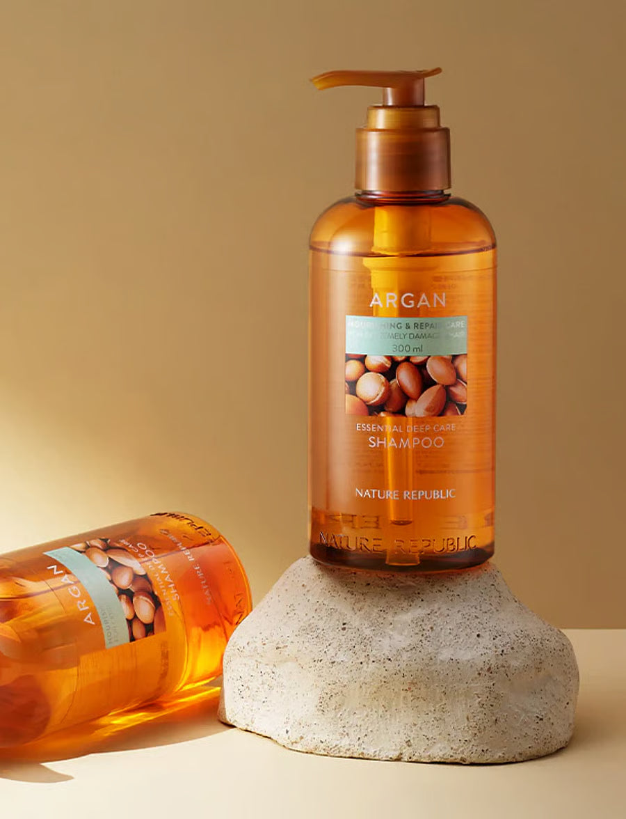 Mitrinošs šampūns Nature Republic Argan Essential Moisture Repairing Shampoo