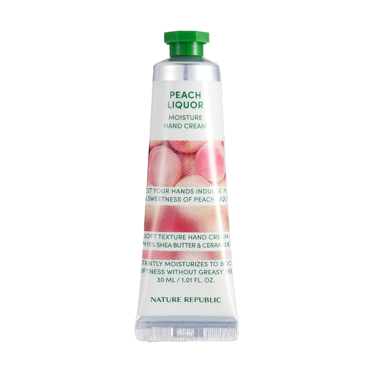 Roku krēms Nature Republic Hand & Nature Peach Liquor Hand Cream