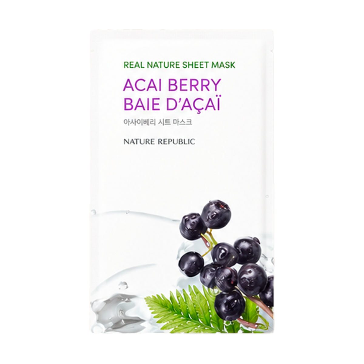 Auduma sejas maska Nature Republic Real Nature Bamboo Mask Sheet