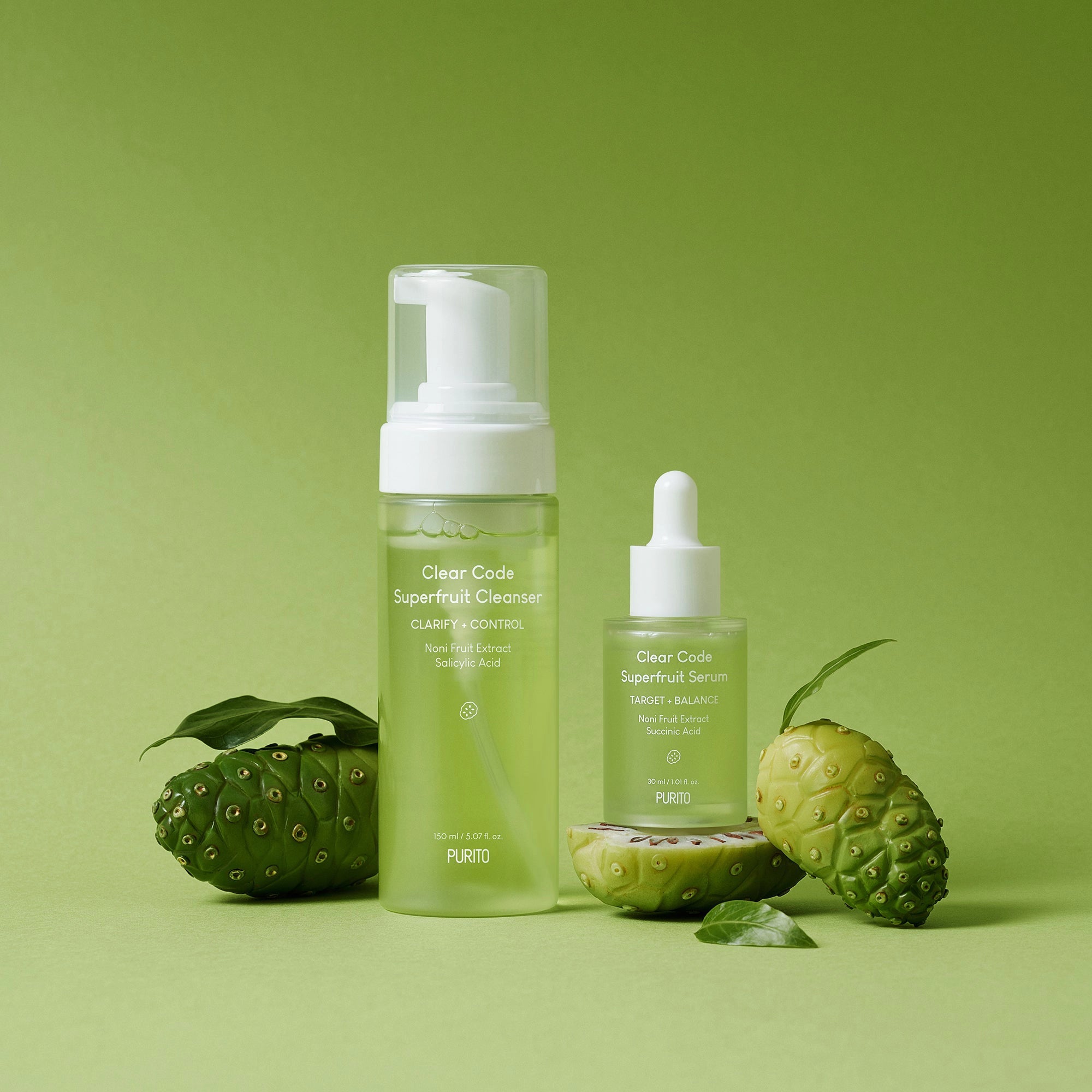 Противовоспалительная пенка для умывания Purito Clear Code Superfruit Cleanser