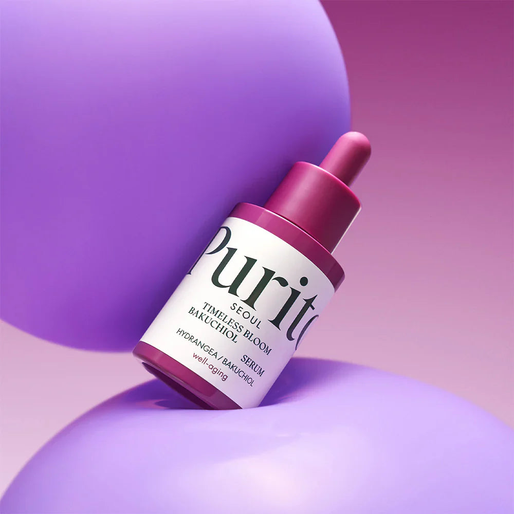Serums ādas novecošanās pazīmju novēršanai Purito Seoul Timeless Bloom Bakuchiol Serum
