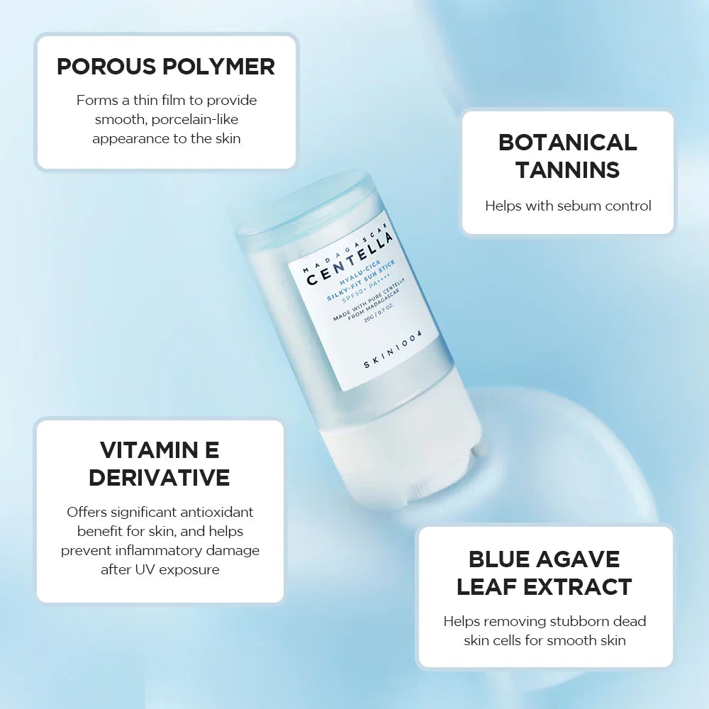 Saules aizsargstiks Skin1004 Madagascar Centella Hyalu-cica Silky-fit Sun Stick