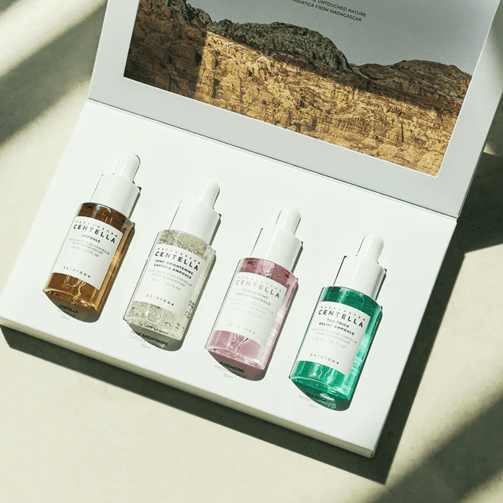 Serumu komplekts ar centellu SKIN1004 Madagascar Centella Ampoule Kit