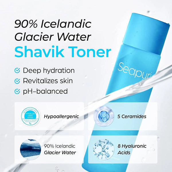 Mitrinošs toniks Seapuri Shavik Glacier Toner