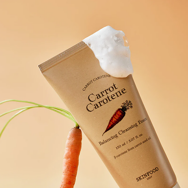 Maigas attīrošas putas SKINFOOD Carrot Carotene Balancing Cleansing Foam