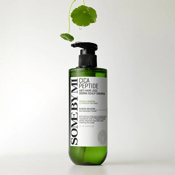Nostiprinošs šampūns ar Āzijas centellu un peptīdiem Some By Mi Cica Peptide Anti Hair Loss Shampoo
