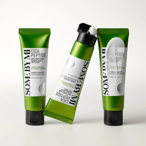 Nostiprinoša maska matiem ar Āzijas centellu un peptīdiem Some By Mi Cica Peptide Anti Hair Loss Treatment