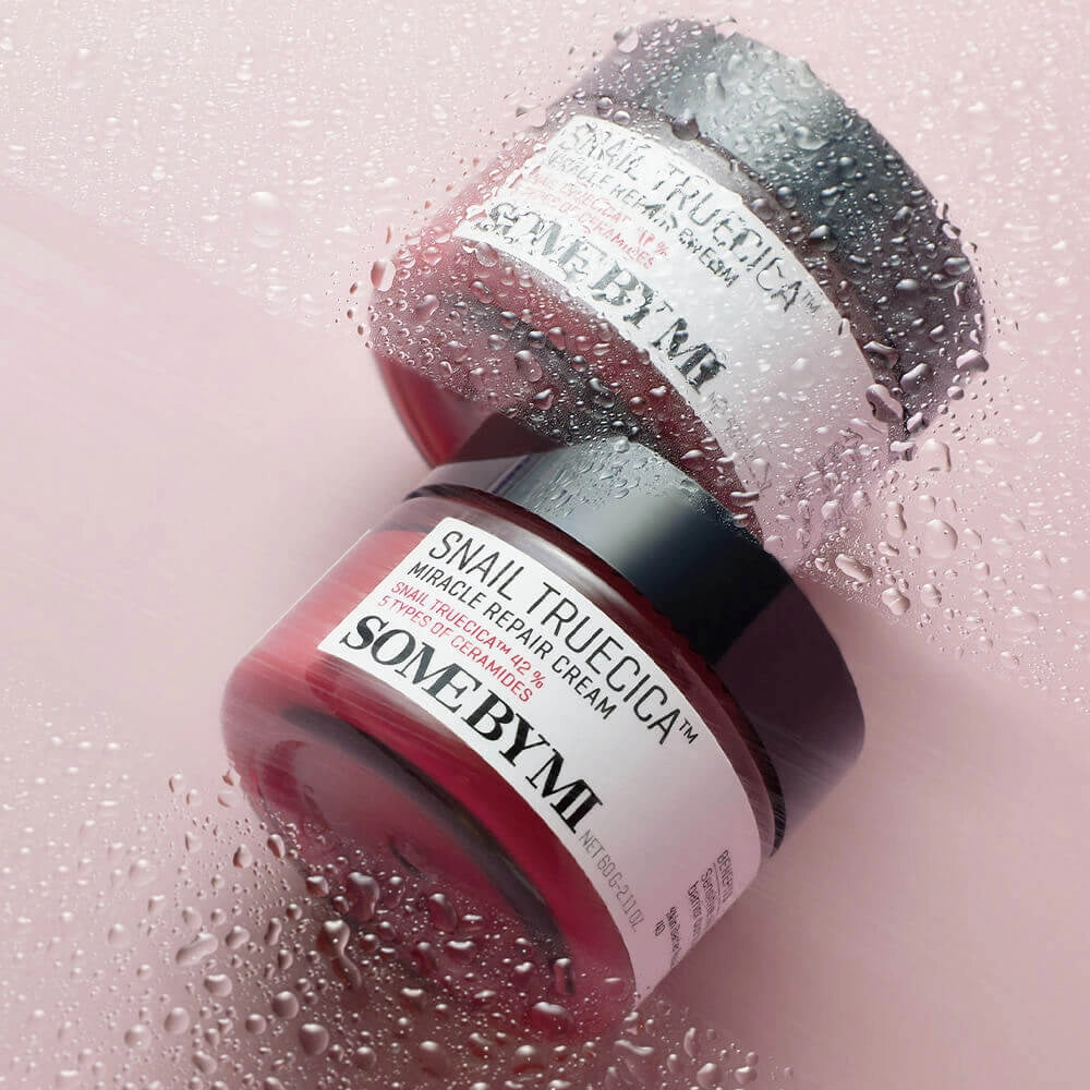 Atjaunojošs krēms ar melno gliemežu mucīnu Some By Mi Snail Truecica Miracle Repair Cream