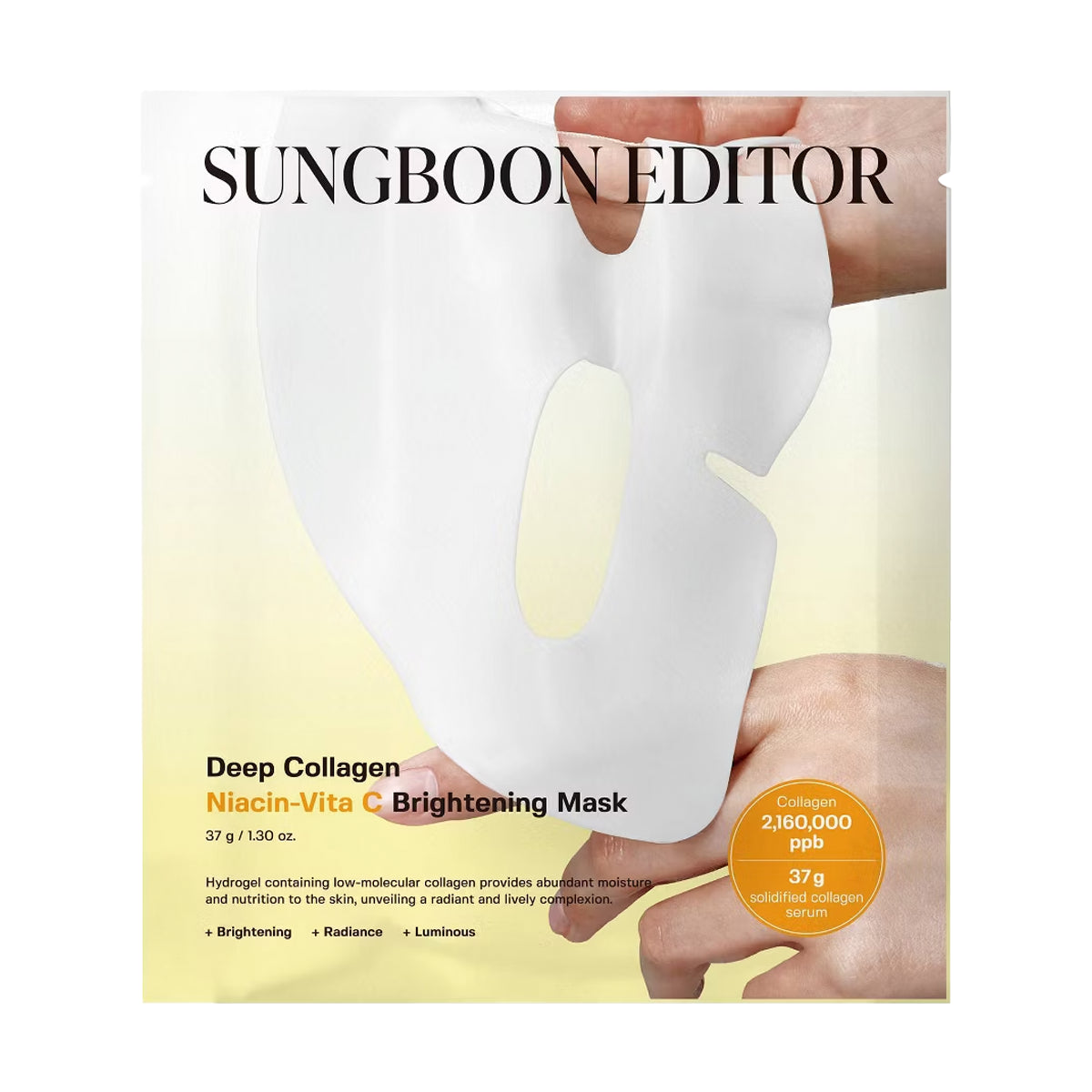 Izgaismojoša maska Sungboon Editor Deep Collagen Niacin Vita C Brightening Mask