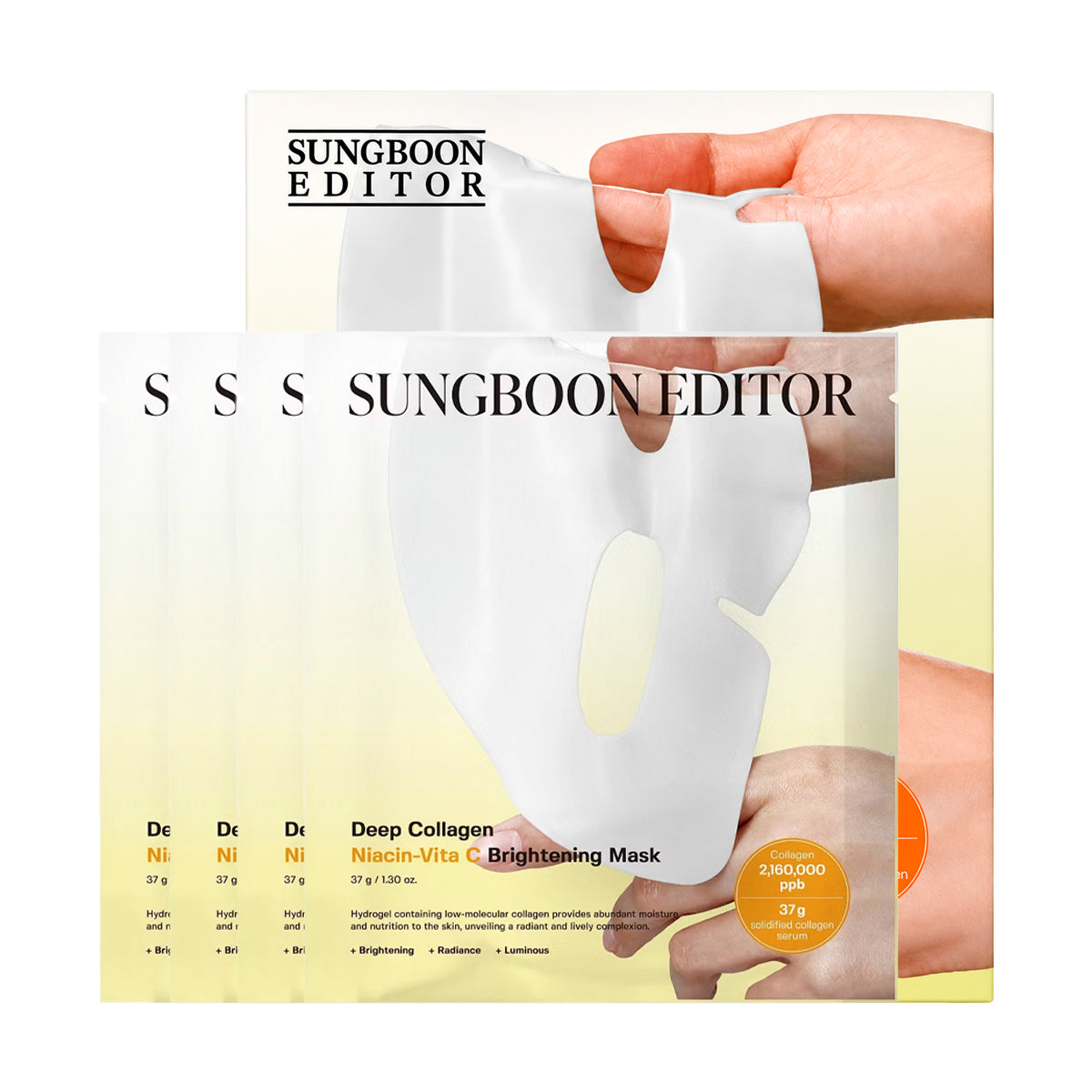 Izgaismojoša maska Sungboon Editor Deep Collagen Niacin Vita C Brightening Mask