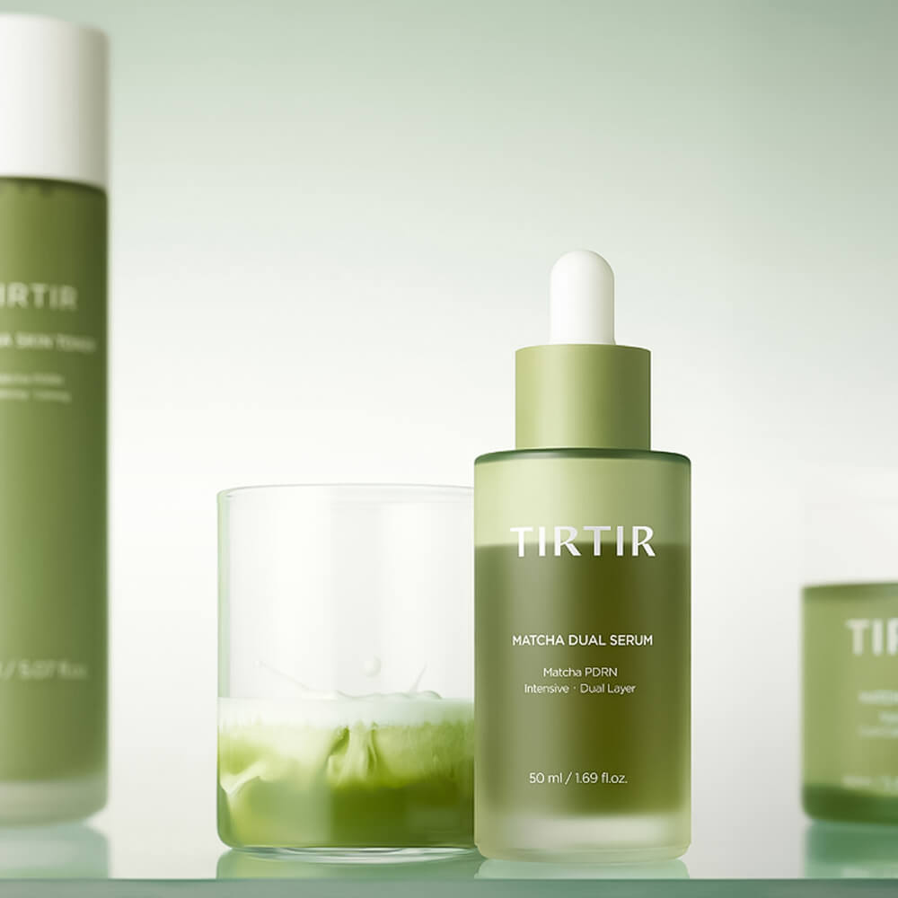 Divfāžu nomierinošs serums TIRTIR Matcha Dual Serum