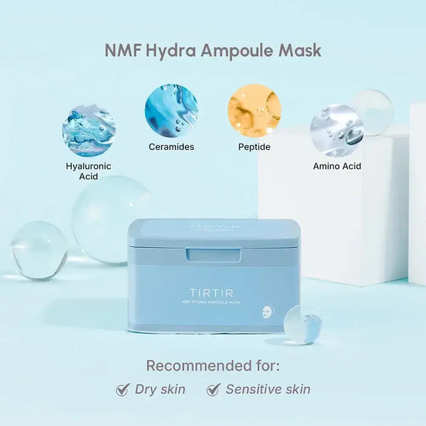 Набор масок для глубокого увлажнения TIRTIR NMF Hydra Ampoule Mask