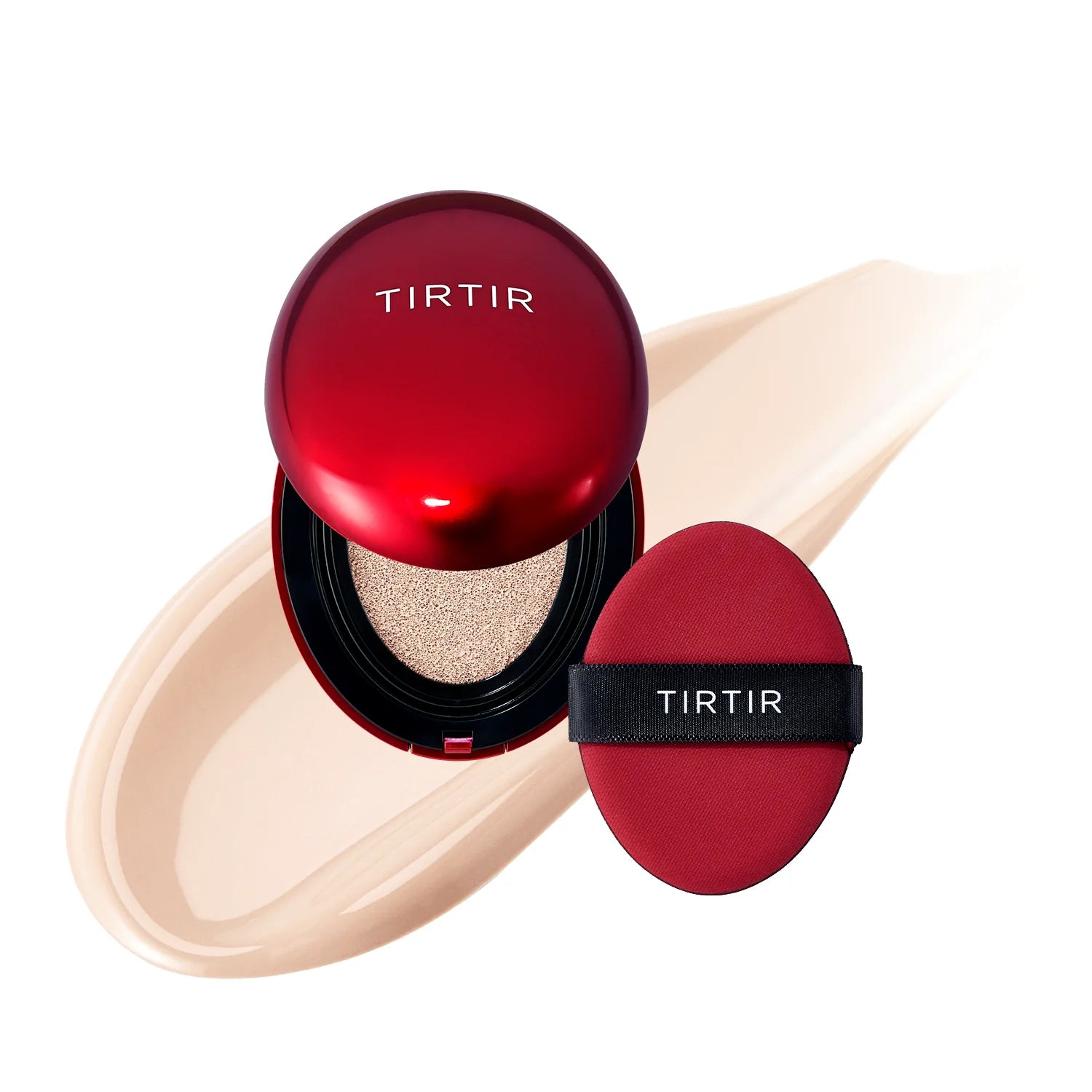 Noturīgs kušons ar daļēji matētu noslēguma akcentu TIRTIR Mask Fit Red Cushion SPF40 PA++