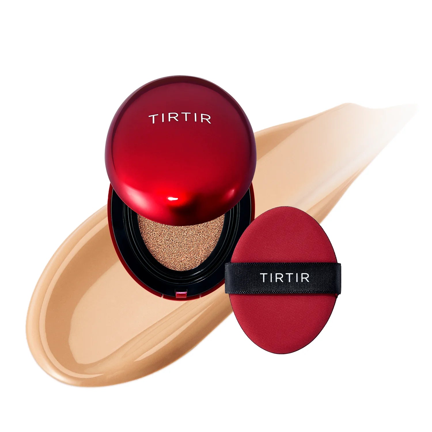 Noturīgs kušons ar daļēji matētu noslēguma akcentu TIRTIR Mask Fit Red Cushion SPF40 PA++