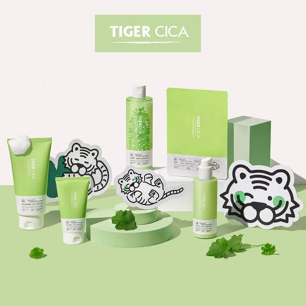 Nomierinošs losjons sejai ar Āzijas centellas ekstraktu Tiger Cica Green Chill Down Lotion