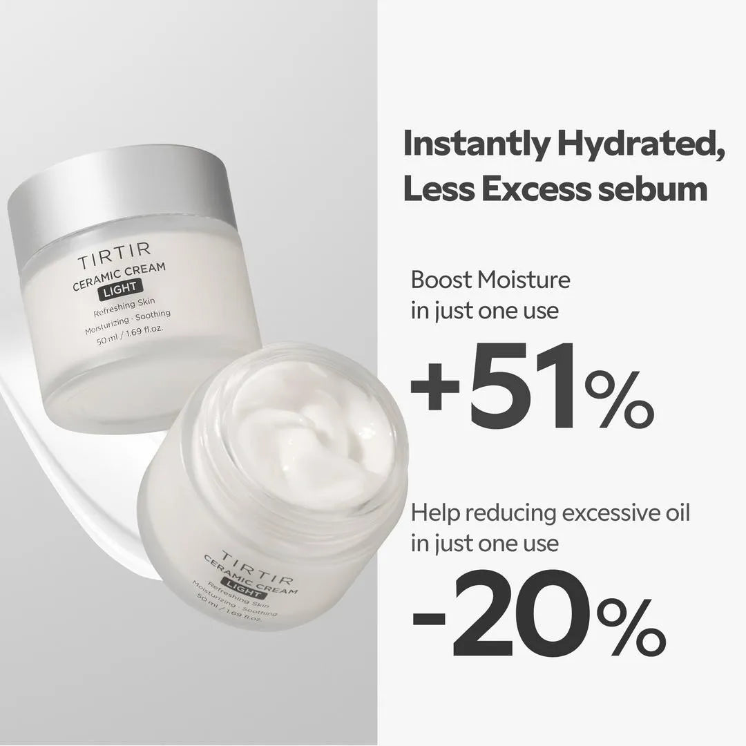 Лёгкий увлажняющий крем с церамидами для лица TIRTIR Ceramic Cream Light