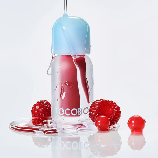 Apjomu palielinoša tonējošā eļļa lūpām Tocobo Juicy Berry Plumping Lip Oil Glam Max