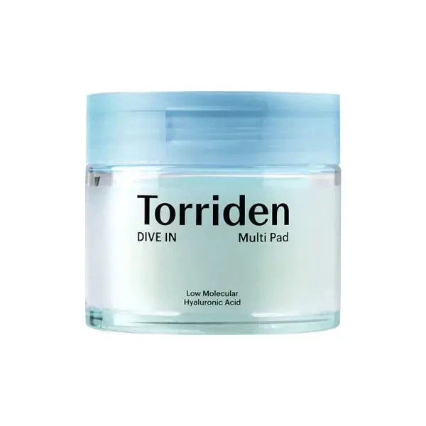 Tonizējošie plāksnītes ar hialuronskābi Torriden DIVE-IN Low Molecule Hyaluronic acid Multi Pad