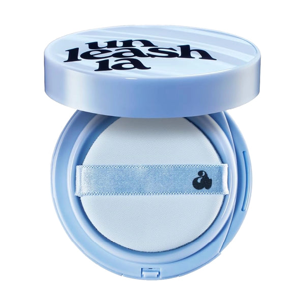Tonālais kušons ar matētu noslēguma akcentu Unleashia Babe Skin Baby Blue Cushion SPF40 PA++