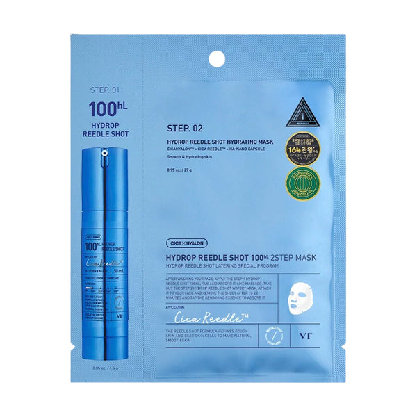 Mitrinoša maska VT Cosmetics Hydrop Reedle Shot 100hL 2-Step Mask