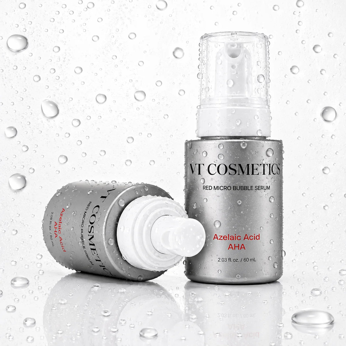 Burbuļserums ar azelaīnskābi VT Cosmetics Red Micro Bubble Serum Azelaic Acid AHA