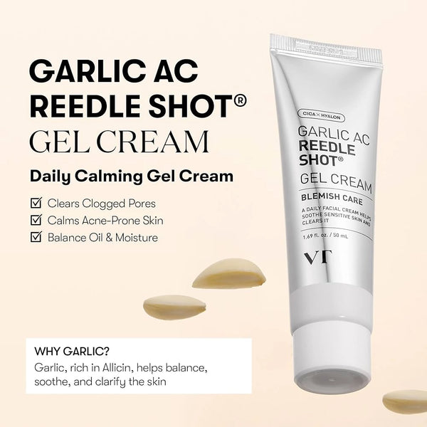 Матирующий гель-крем VT Cosmetics Garlic AC Reedle Shot Gel Cream