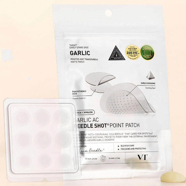 Заживляющие патчи от акне VT Cosmetics Garlic AC Reedle Shot Point Patch