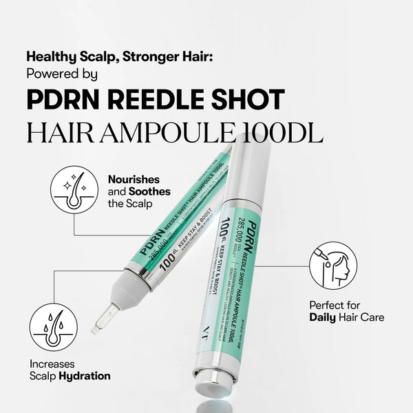 Ампула против выпадения волос с ПДРН и микроиглами VT Cosmetics PDRN Reedle Shot Hair Ampoule 100dL