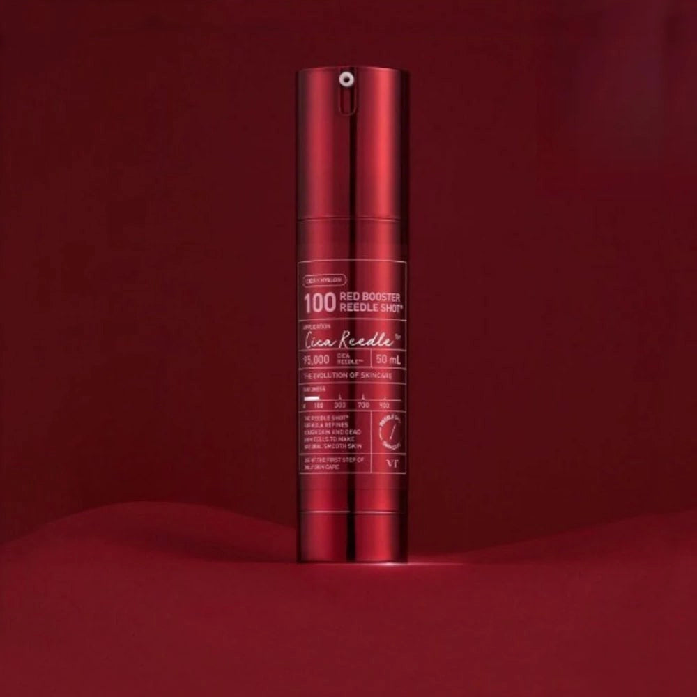 Esence ar mikroadatām un Dragon Blood VT Cosmetics Red Booster Reedle Shot 100 ekstraktu