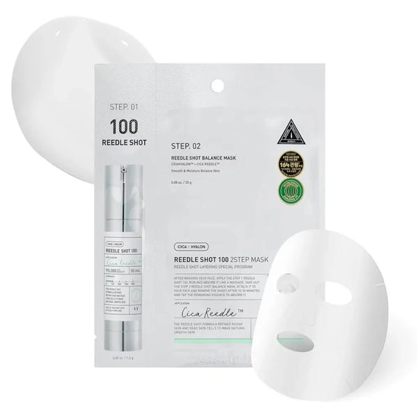 Divu tekstūru maska ar mikroadatām VT Cosmetics Reedle Shot 100 2 Step Mask