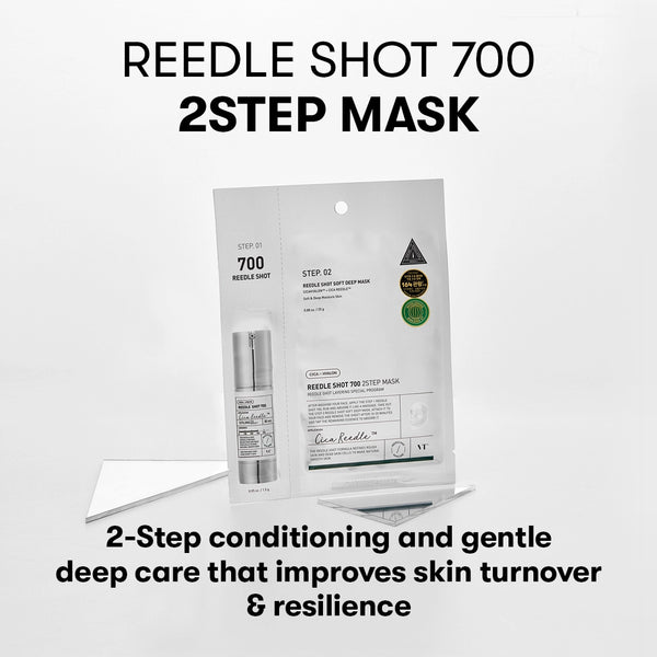 Pastiprinātas iedarbības divu tekstūru maska ar mikroadatām VT Cosmetics Reedle Shot 700 2 Step Mask