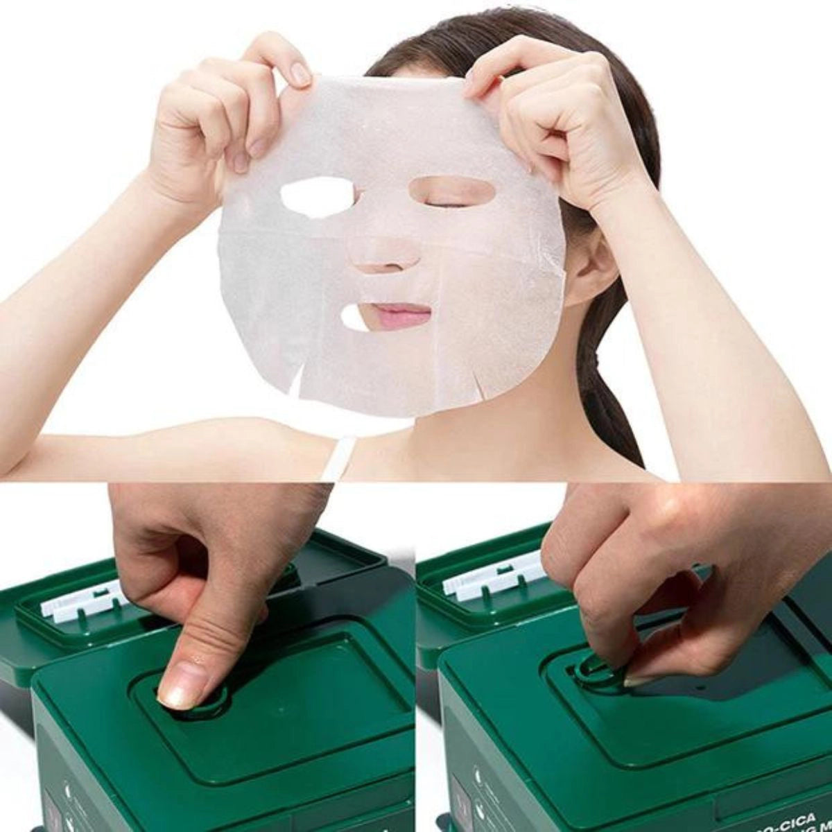 Nomierinošu masku komplekts ar Āzijas centellu Vt Cosmetics Cica Daily Sooting Mask