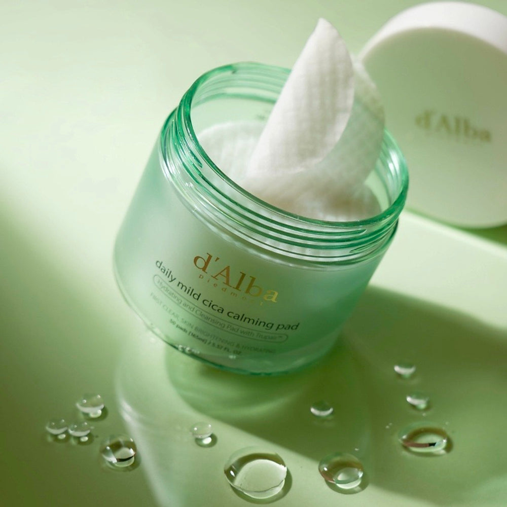 Nomierinoši spilventiņi d'Alba Daily Mild Cica Calming Pad