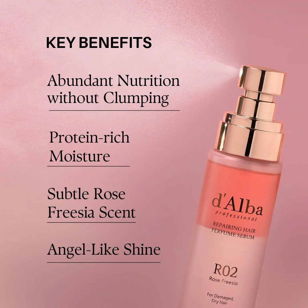 Парфюмированный спрей серум для волос d’Alba Professional Repairing Hair Perfume Serum