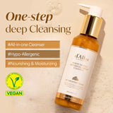 Hidrofīlā eļļa + putiņas divkāršai ādas attīrīšanai d'Alba White Truffle Return Oil Cream Cleanser