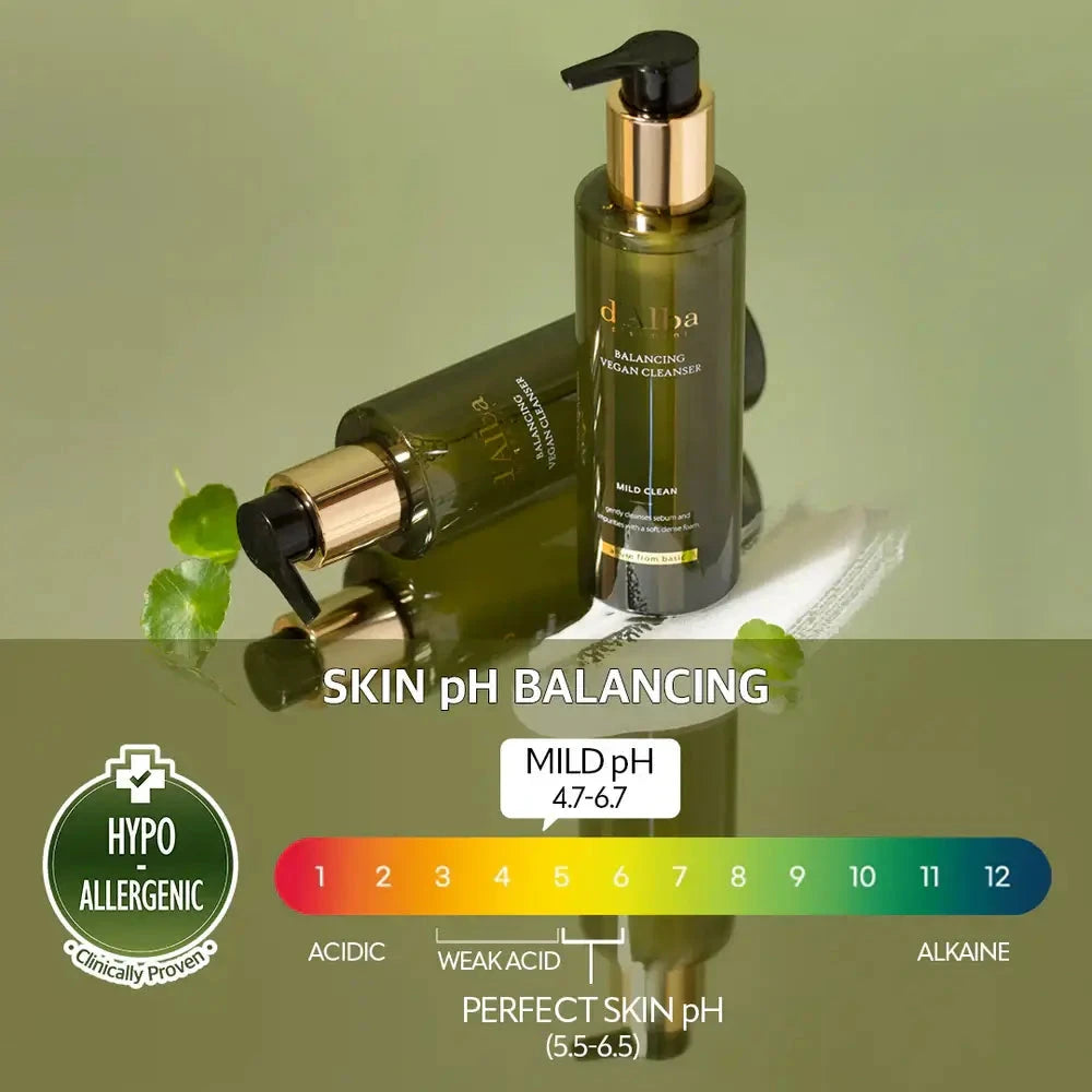 Maigs gels sejas ādas attīrīšanai un mazgāšanai d'Alba Mild Skin Balancing Vegan Cleanser