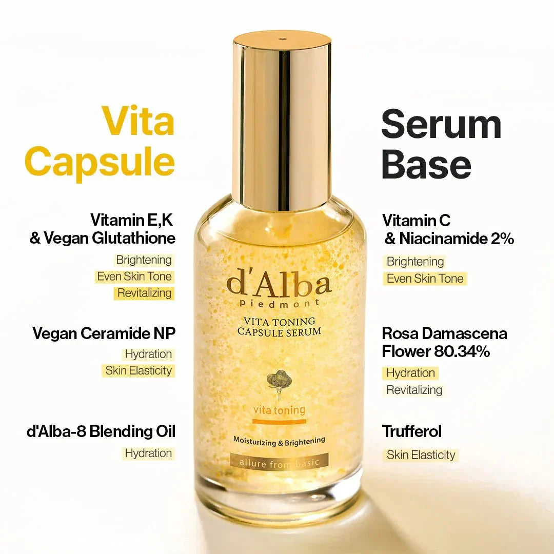 Осветляющая сыворотка d’Alba Vita Toning Capsule Serum