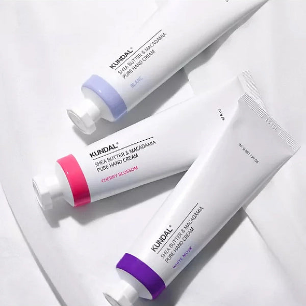 Mitrinošs roku krēms ar šī sviestu Kundal Shea Butter & Macadamia Pure Hand Cream Cherry Blossom