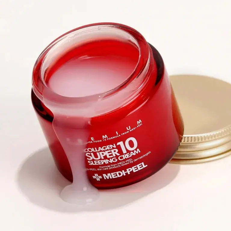 Pretnovecošanās nakts krēms sejai ar kolagēnu Medi-Peel Collagen Super10 Sleeping Cream