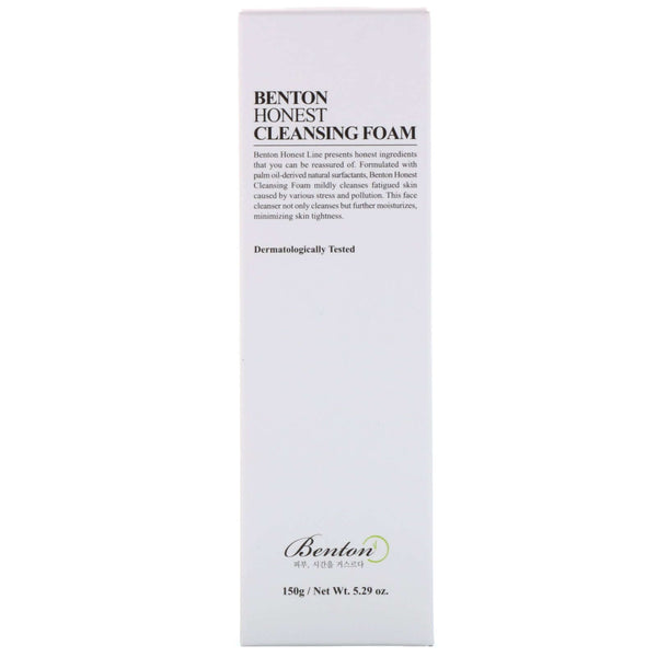 Hipoalerģiskas putiņas sejas ādas attīrīšanai Benton Honest Cleansing Foam