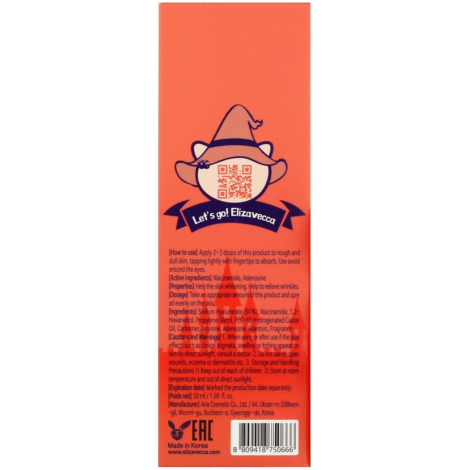 Serums ar hialuronskābi Elizavecca Hell-Pore Control Hyaluronic Acid 97%, 50ml