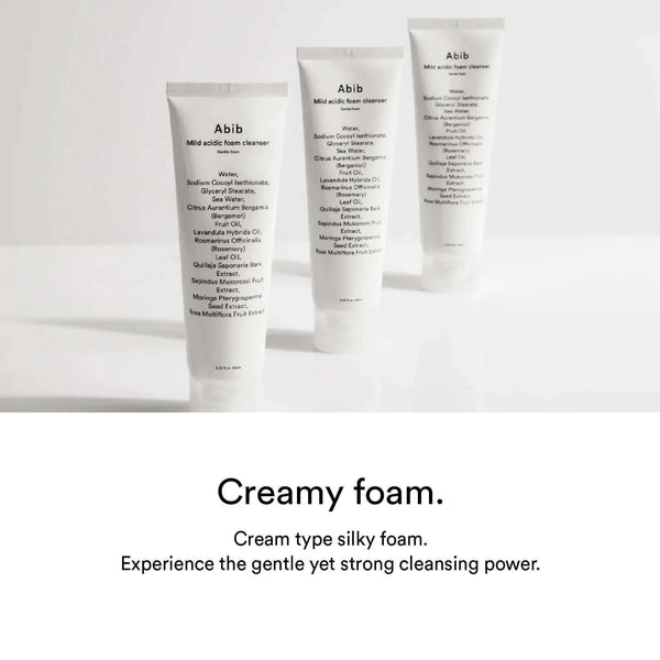 Maigas putiņas sejas mazgāšanai Abib Mild Acidic Foam Cleanser Gentle Foam