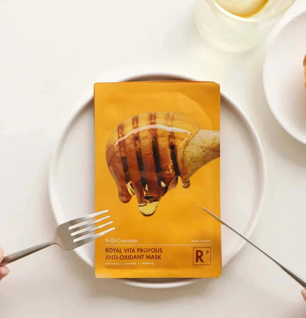 Auduma maska sejai ar propolisa ekstraktu Dr.Ceuracle Vita Propolis Antioxidant Mask