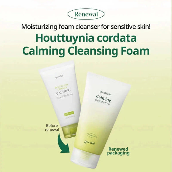Attīrošas putiņas ar ķērsas ekstraktu GOODAL Heartleaf Calming Cleansing Foam